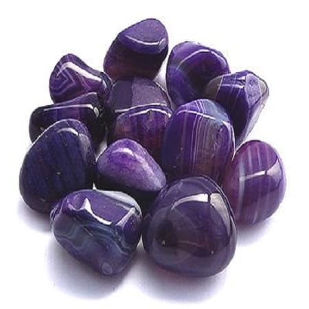 Purple Agate Tumbled Stones