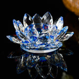 Crystal Lotus Tealight Candle